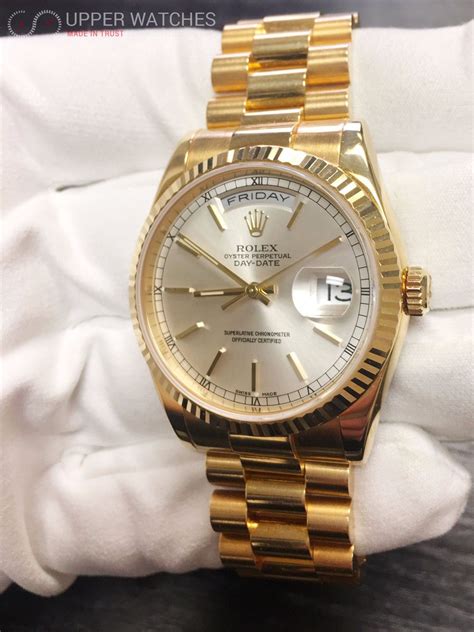 rolex day-date gold 118238